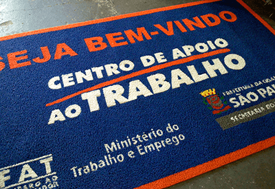 Tapete contencao areia e residuos