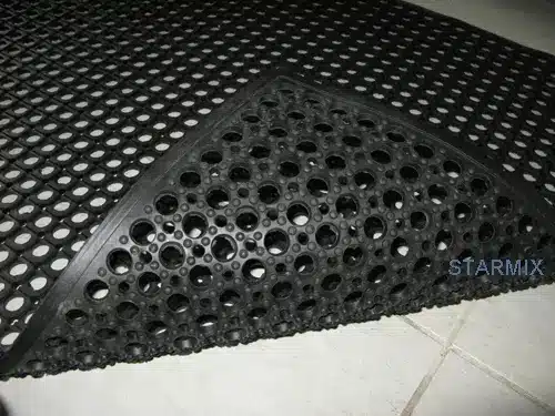 estrado de borracha antiderrapante
