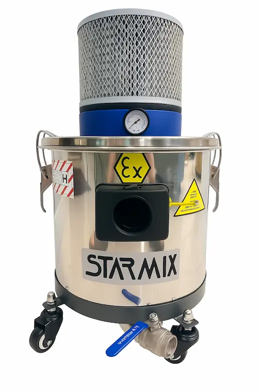 aspirador industrial ATEX pneumático zona explosiva STARMIX